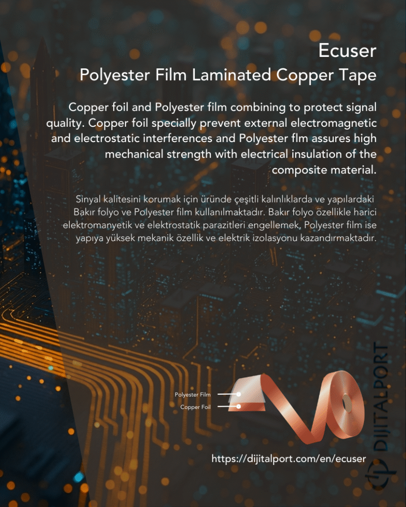 Ecuser - Polyester Film Laminated Copper Tape
